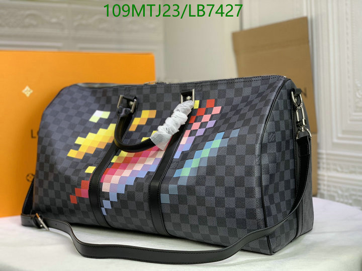 LV Bags-(4A)-Keepall BandouliRe 45-50-,Code: LB7427,$: 109USD