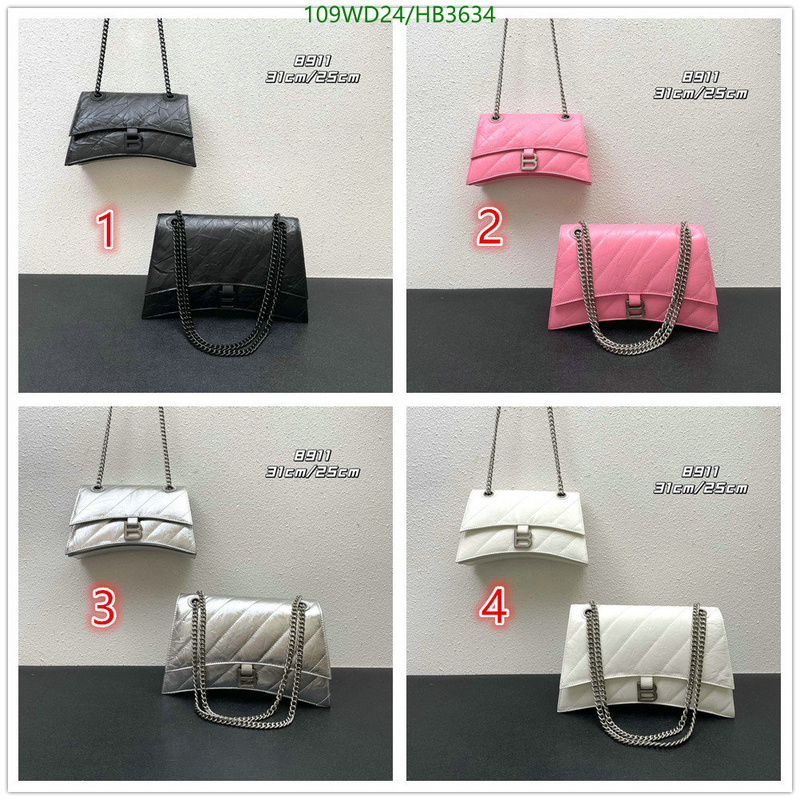 Balenciaga Bag-(4A)-Other Styles-,Code: HB3634,