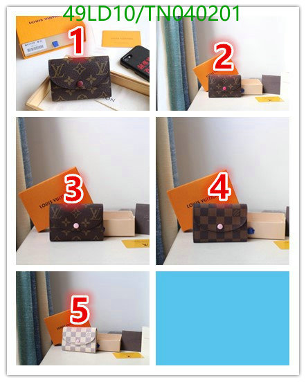 LV Bags-(Mirror)-Wallet-,Code: TN040201,$: 49USD