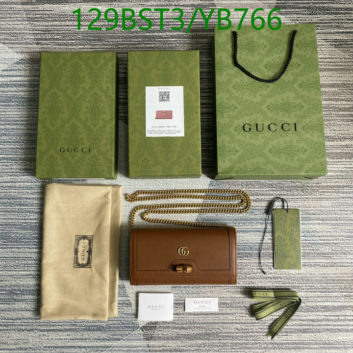 Gucci Bag-(Mirror)-Diagonal-,Code: YB766,$: 129USD
