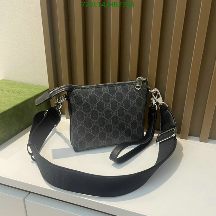 Gucci Bag-(4A)-Diagonal-,Code: HB2708,$: 72USD