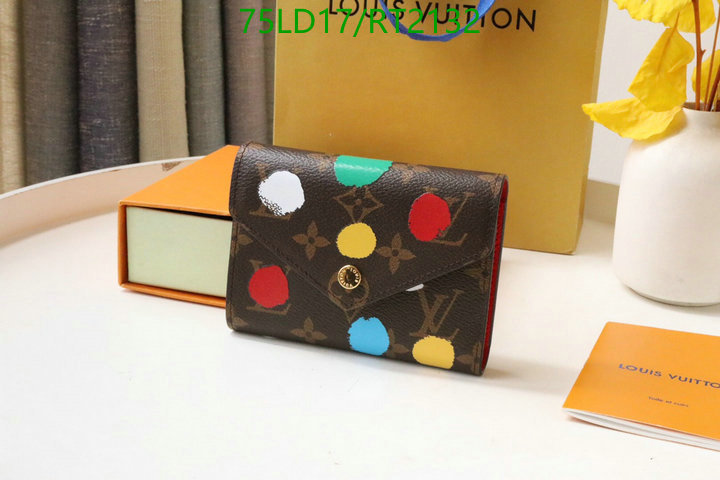 LV Bags-(Mirror)-Wallet-,Code: RT2132,$: 75USD