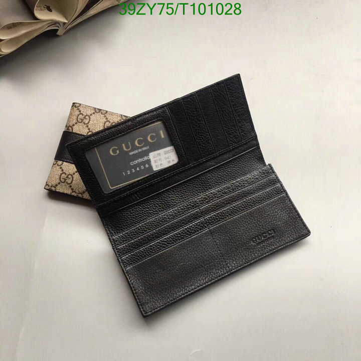 Gucci Bag-(4A)-Wallet-,Code: T101028,$:39USD