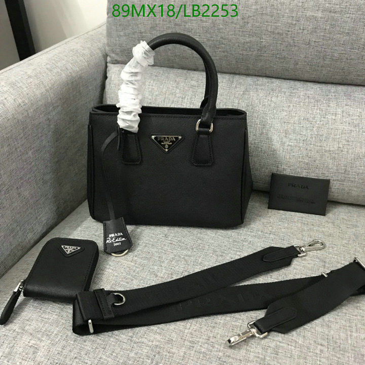 Prada Bag-(4A)-Handbag-,Code: LB2253,$: 89USD