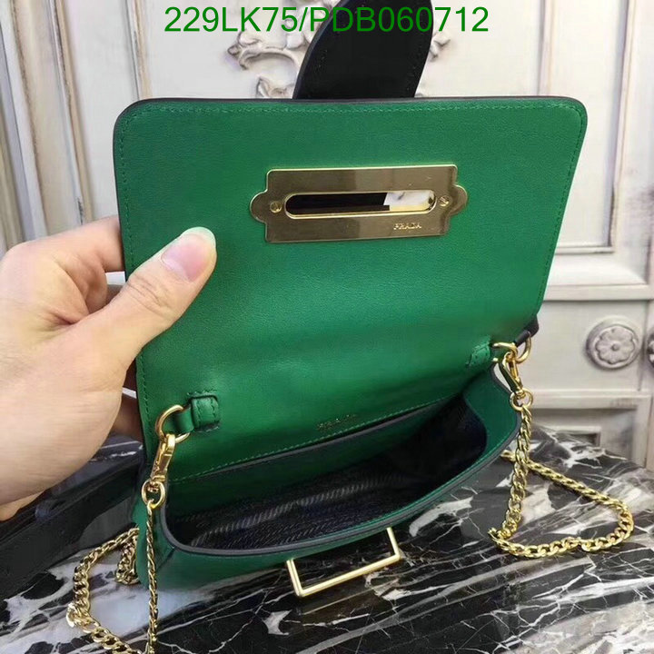 Prada Bag-(Mirror)-Diagonal-,Code: PDB060712,$: 229USD