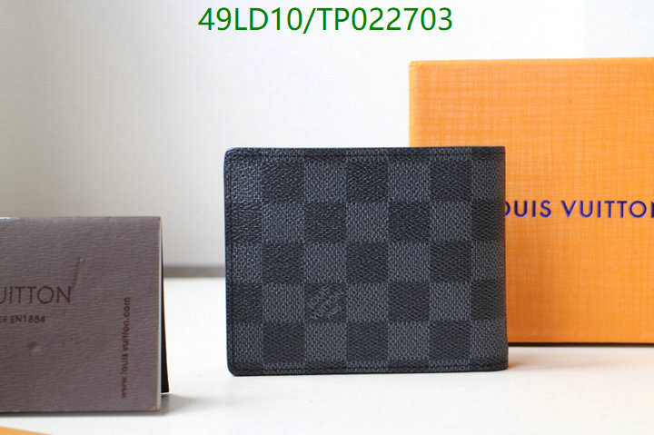 LV Bags-(Mirror)-Wallet-,Code: TP022703,$: 49USD