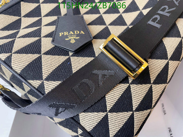 Prada Bag-(4A)-Handbag-,Code: ZB7086,$: 115USD