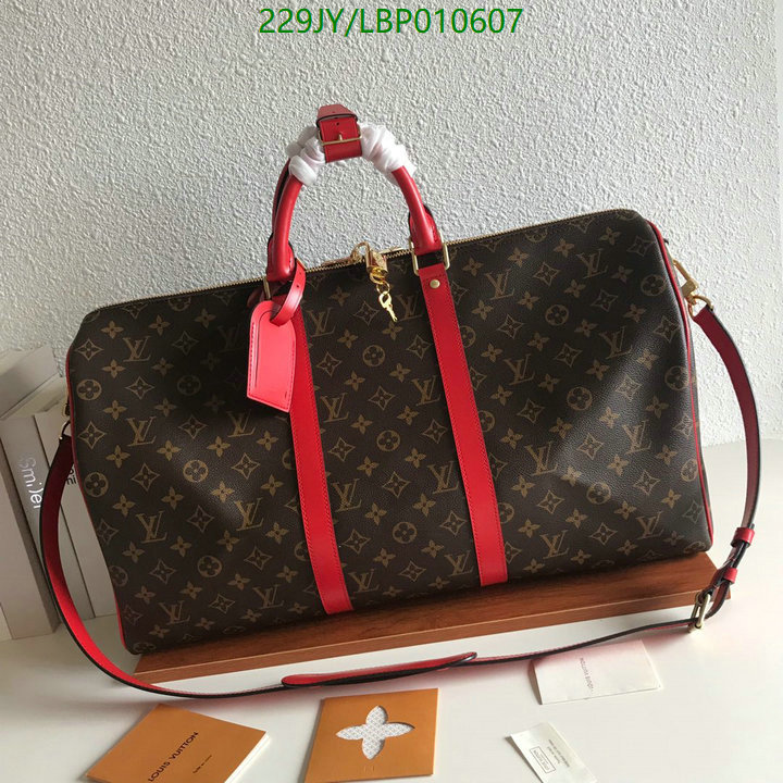 LV Bags-(Mirror)-Keepall BandouliRe 45-50-,Code: LBP010607,