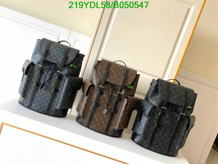 LV Bags-(Mirror)-Backpack-,Code: B050547,$: 219USD