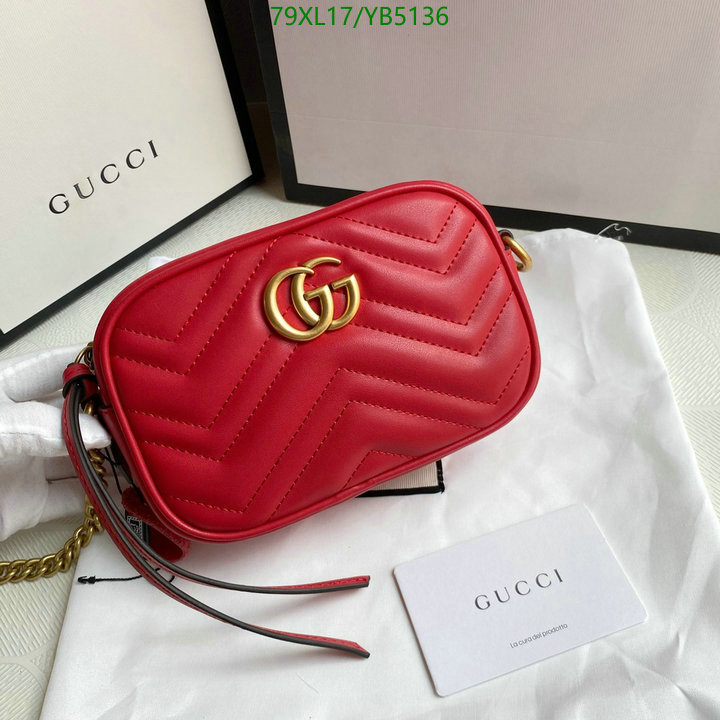 Gucci Bag-(4A)-Marmont,Code: YB5136,$: 79USD