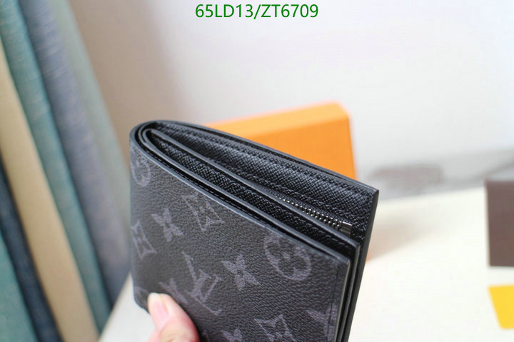 LV Bags-(Mirror)-Wallet-,Code: ZT6709,$: 65USD