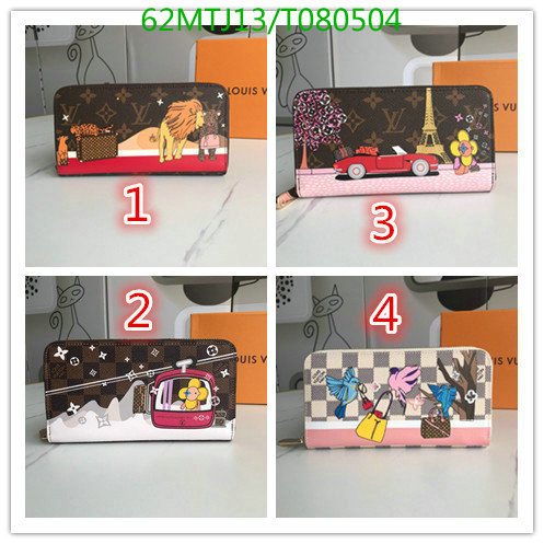 LV Bags-(4A)-Wallet-,Code: T080504,$: 62USD