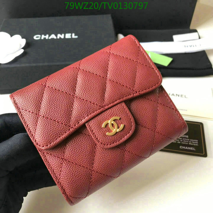 Chanel Bags ( 4A )-Wallet-,Code: TV0130797,$: 79USD