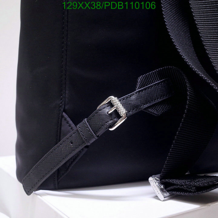 Prada Bag-(Mirror)-Backpack-,Code: PDB110106,$:129USD