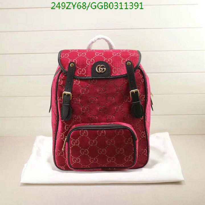 Gucci Bag-(Mirror)-Backpack-,Code: GGB031391,$: 249USD