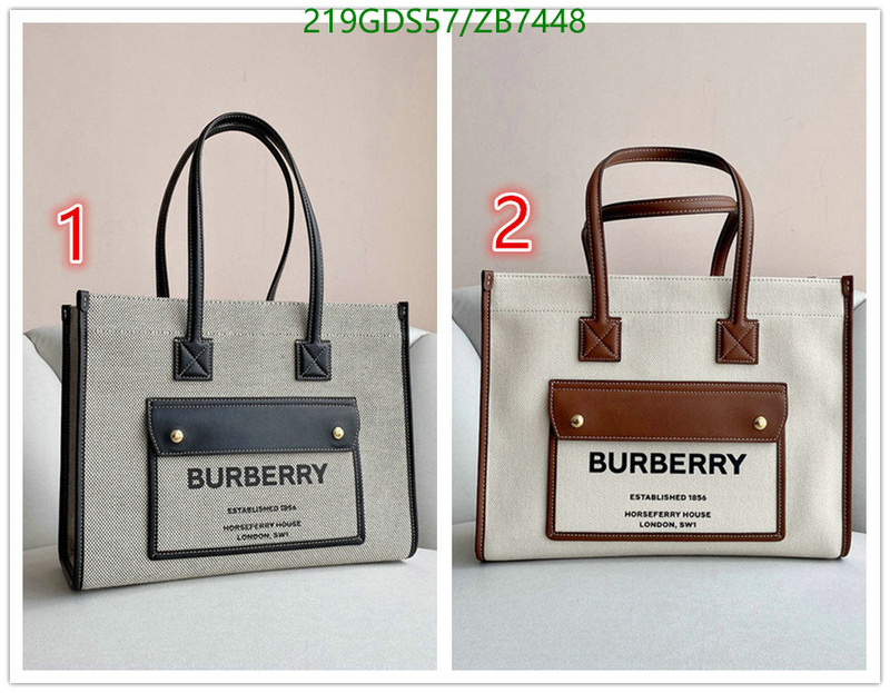 Burberry Bag-(Mirror)-Handbag-,Code: ZB7448,$: 219USD