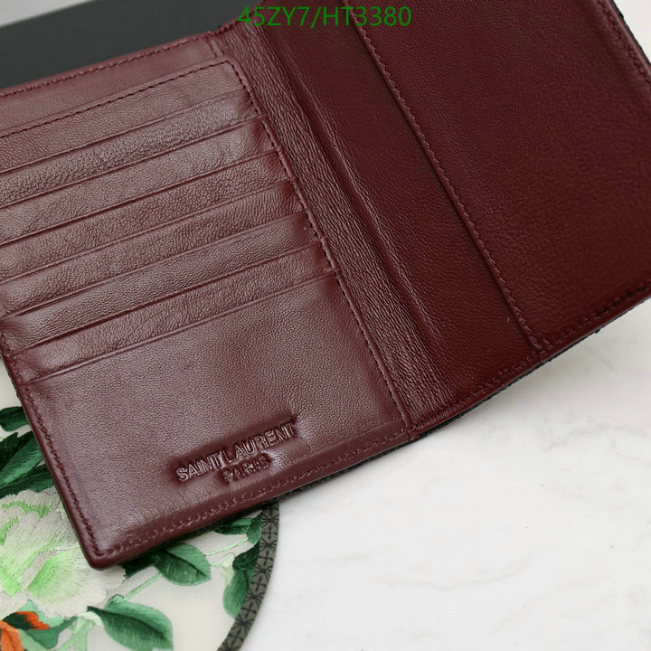 YSL Bag-(4A)-Wallet-,Code: HT3380,$: 45USD