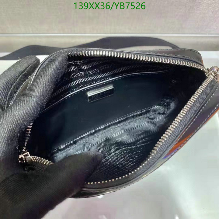 Prada Bag-(Mirror)-Diagonal-,Code: YB7526,$: 139USD