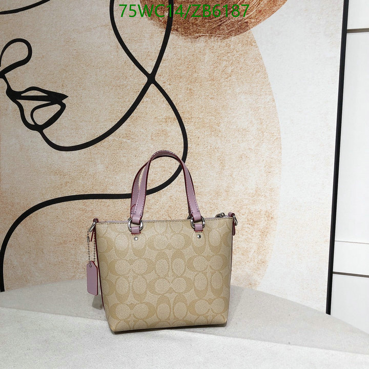 Coach Bag-(4A)-Handbag-,Code: ZB6187,$: 75USD