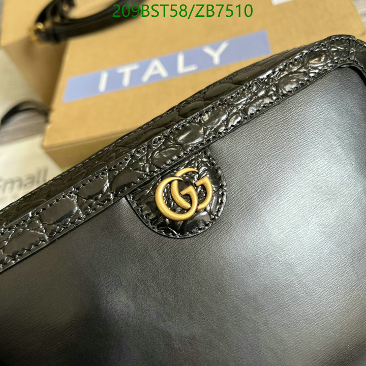 Gucci Bag-(Mirror)-Diagonal-,Code: ZB7510,$: 209USD