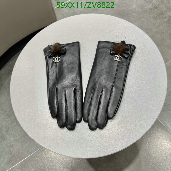 Gloves-Chanel, Code: ZV8822,$: 59USD