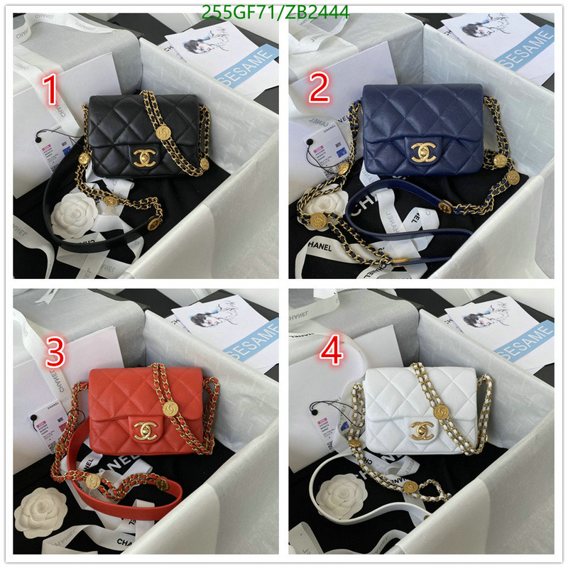 Chanel Bags -(Mirror)-Diagonal-,Code: ZB2444,$: 255USD