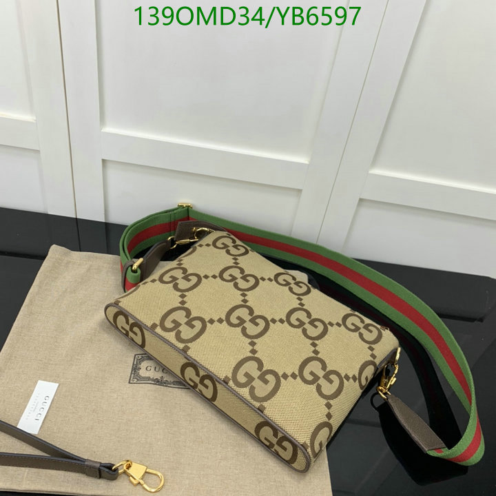 Gucci Bag-(Mirror)-Diagonal-,Code: YB6597,$: 139USD