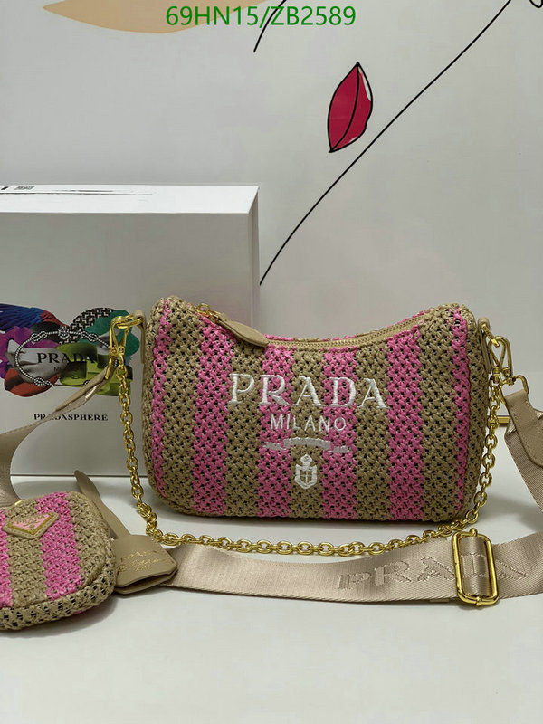 Prada Bag-(4A)-Re-Edition 2005,Code: ZB2589,$: 69USD