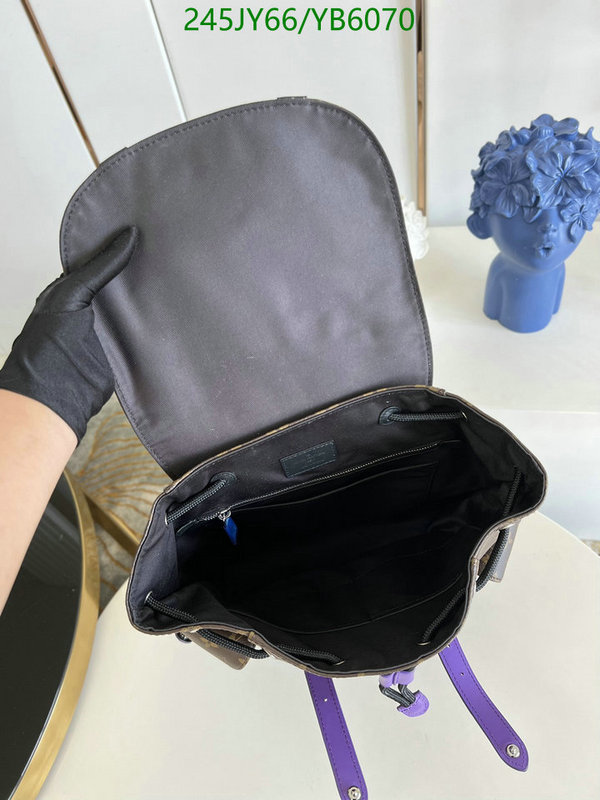 LV Bags-(Mirror)-Backpack-,Code: YB6070,$: 245USD