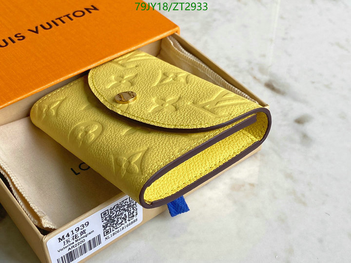 LV Bags-(Mirror)-Wallet-,Code: ZT2933,$: 79USD