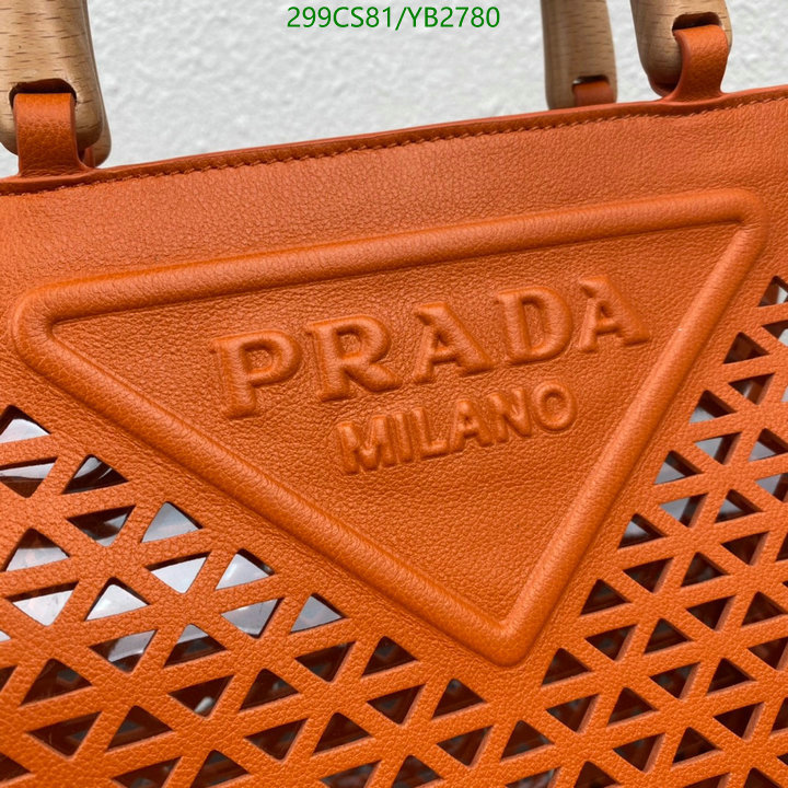 Prada Bag-(Mirror)-Handbag-,Code: YB2780,$: 299USD