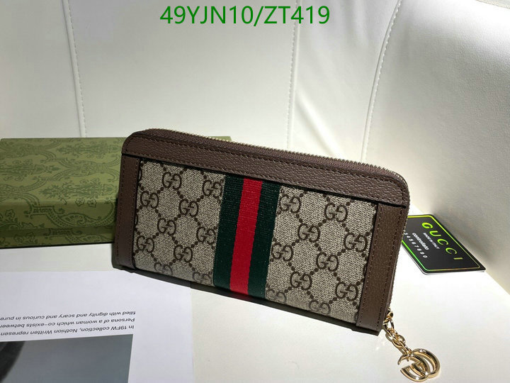 Gucci Bag-(4A)-Wallet-,Code: ZT419,$: 49USD