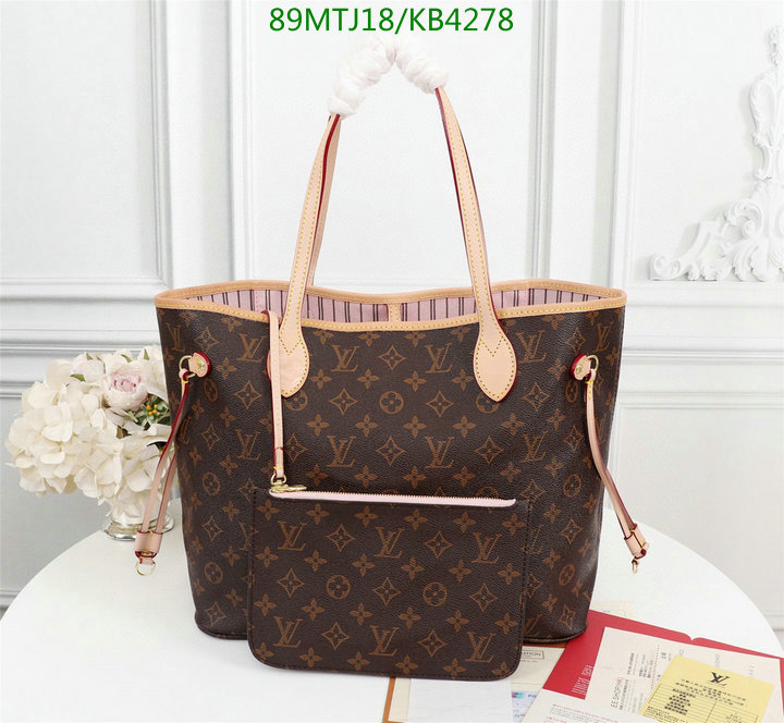 LV Bags-(4A)-Neverfull-,Code: KB4278,$: 89USD