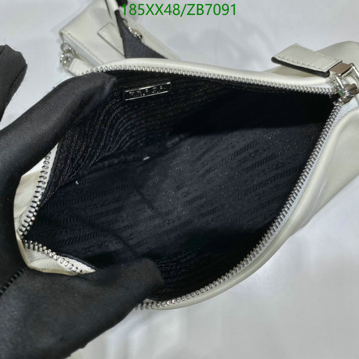 Prada Bag-(Mirror)-Triangle,Code: ZB7091,$: 185USD