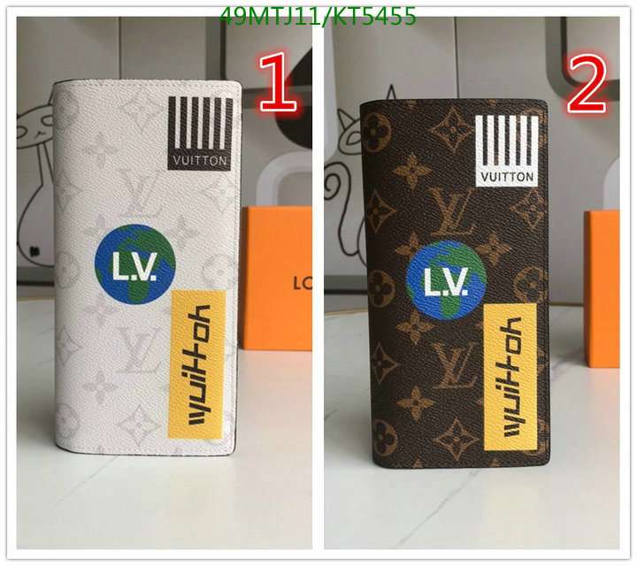 LV Bags-(4A)-Wallet-,Code: KT5455,$: 49USD