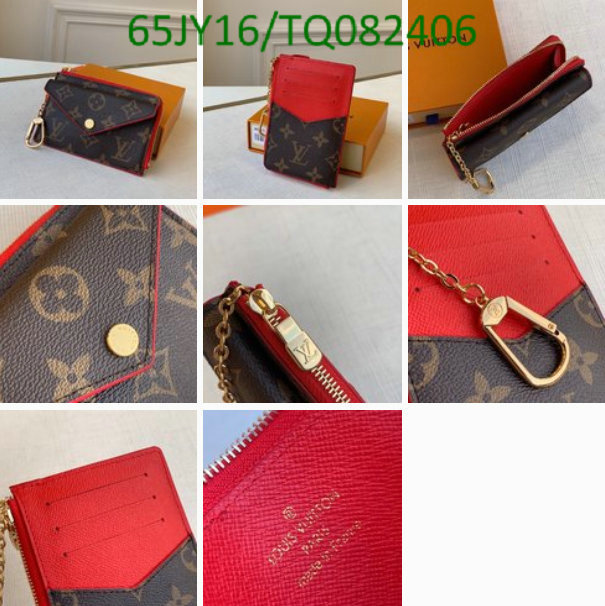 LV Bags-(Mirror)-Wallet-,Code: TQ082406,$: 65USD