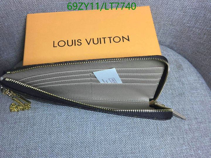 LV Bags-(4A)-Wallet-,Code: LT7740,$: 69USD