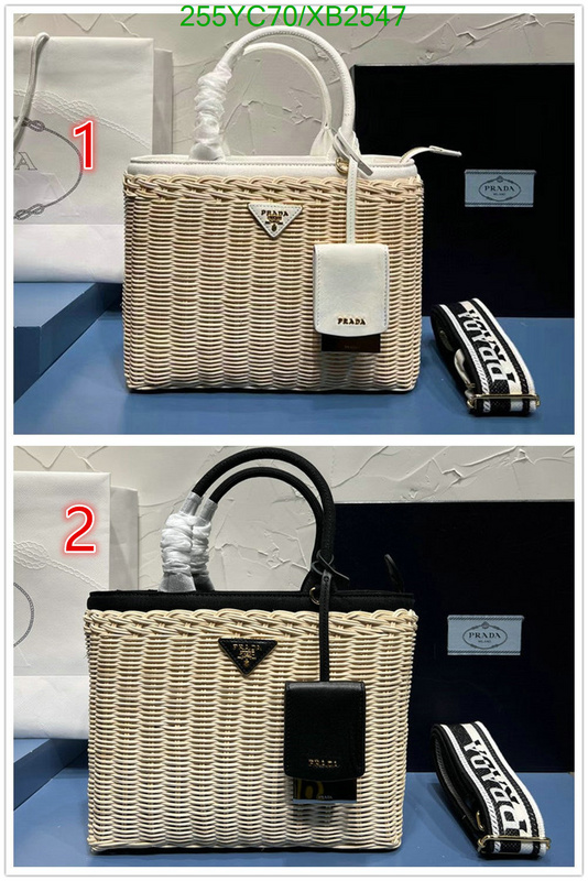 Prada Bag-(Mirror)-Handbag-,Code: XB2547,$: 255USD