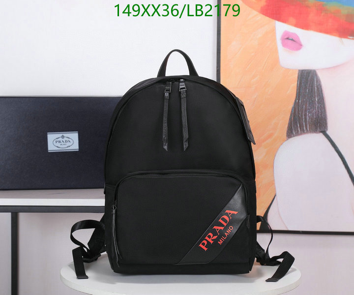 Prada Bag-(Mirror)-Backpack-,Code: LB2179,$: 149USD