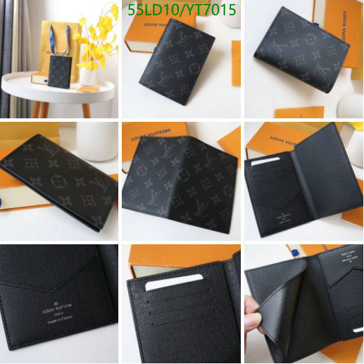 LV Bags-(Mirror)-Wallet-,Code: YT7015,$: 55USD