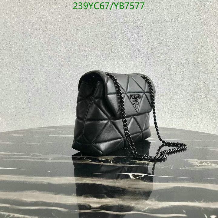 Prada Bag-(Mirror)-Diagonal-,Code: YB7577,$: 239USD