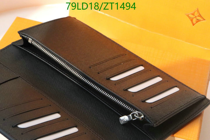 LV Bags-(Mirror)-Wallet-,Code: ZT1494,$: 79USD