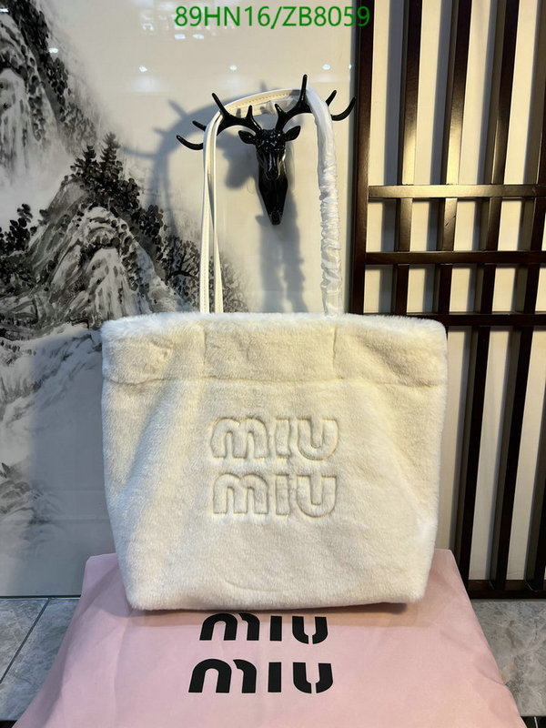 Miu Miu Bag-(4A)-Handbag-,Code: ZB8059,$: 89USD