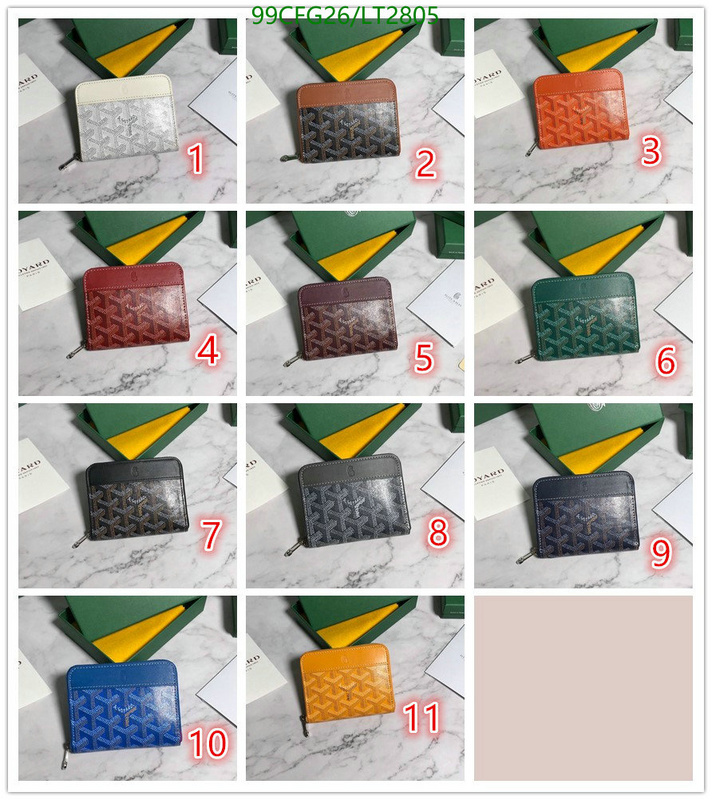 Goyard Bag-(Mirror)-Wallet-,Code: LT2805,$: 99USD
