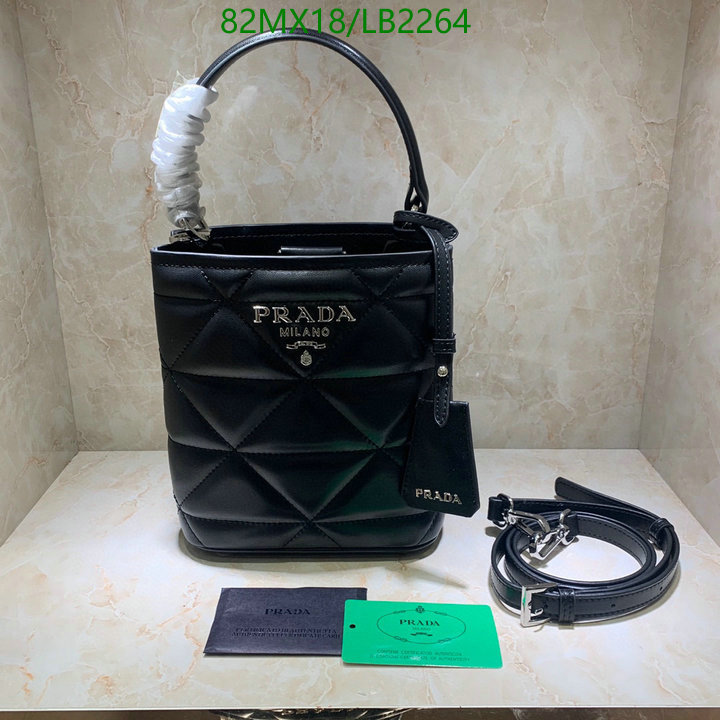 Prada Bag-(4A)-Handbag-,Code: LB2264,$: 82USD