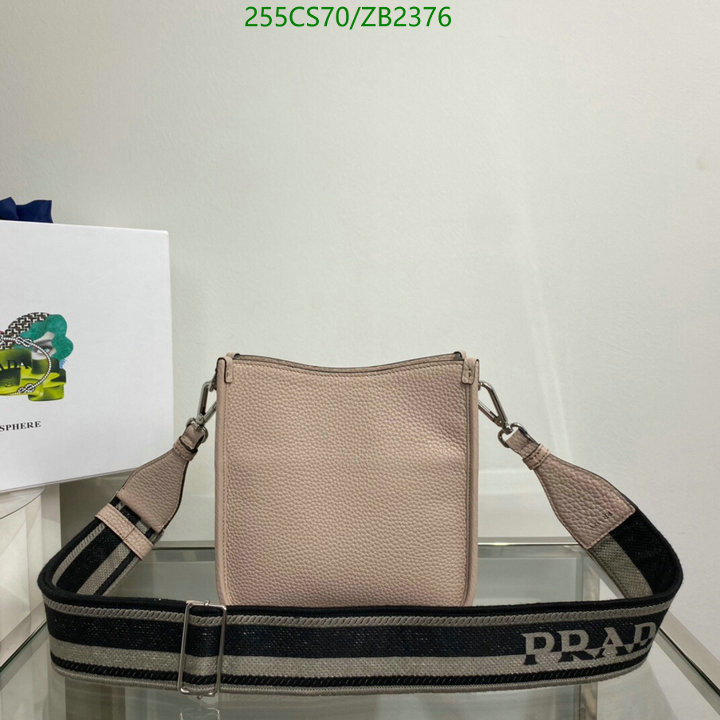 Prada Bag-(Mirror)-Diagonal-,Code: ZB2376,$: 255USD