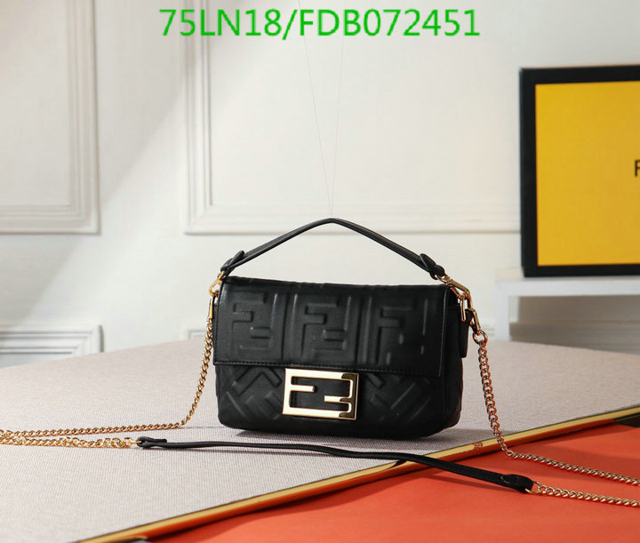 Fendi Bag-(4A)-Baguette-,Code: FDB072451,$: 75USD