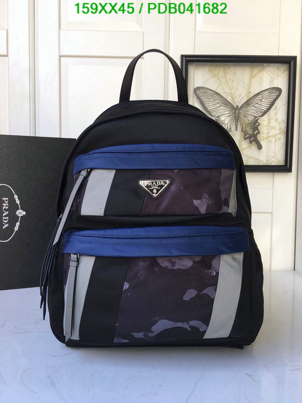 Prada Bag-(Mirror)-Backpack-,Code: PDB041682,$: 159USD