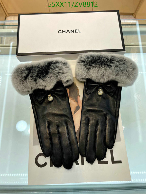 Gloves-Chanel, Code: ZV8812,$: 55USD