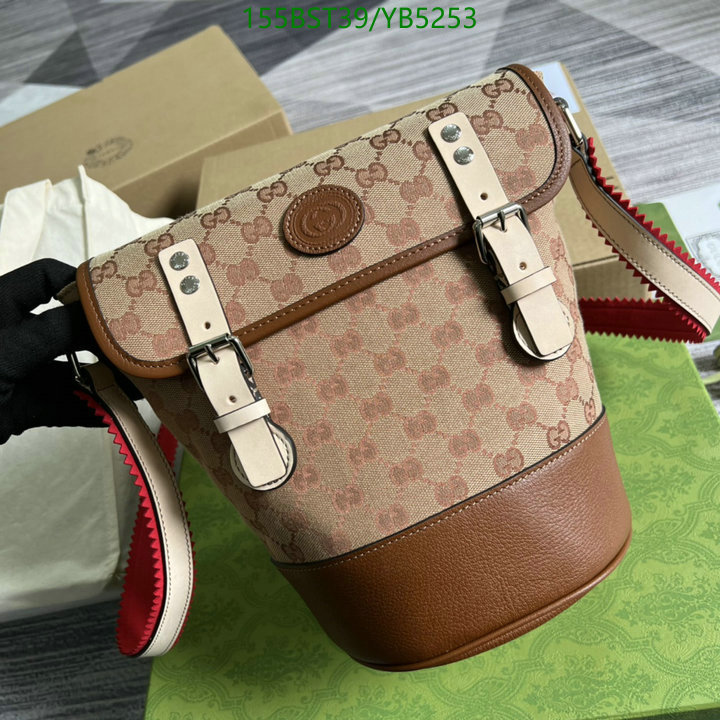 Gucci Bag-(Mirror)-Diagonal-,Code: YB5253,$: 155USD